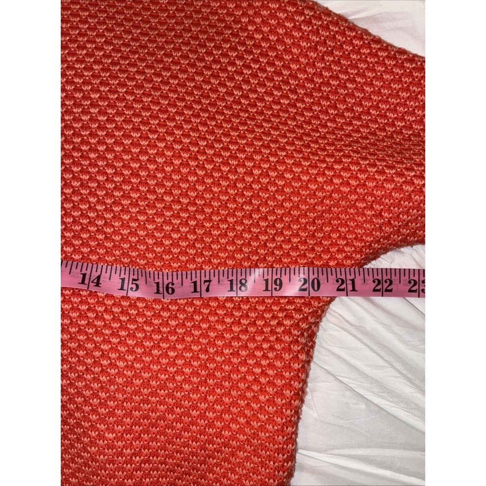 Cabi Women's XS Orange Knit Elbow Length Sleeves Zippered Cardigan Zip Pockets - Picture 10 of 10